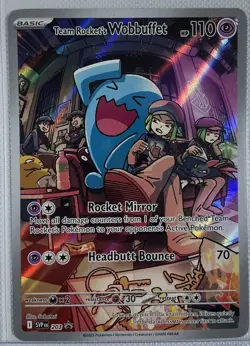 Team Rockets Wobbuffet Promo Card 203 Destined Rivals Mint Condition - Image 1