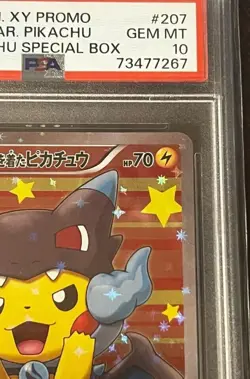 PSA 10 Pokemon Card Poncho-Wearing Pikachu 2016 XY Promo #207 Charizard GEM MT - Image 3