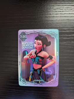 NEW! KPop Demon Hunters Exquisite Collection Card - Zoey - SR Rarity #004 Holo - Image 1