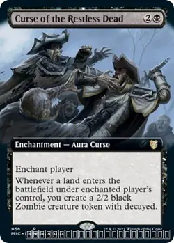 Curse of the Restless Dead (Extended Art) [MIC - 56] - NM [Normal] TCG MTG - Image 1