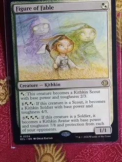 Figure of Fable Lorwyn Eclipsed Magic The Gathering MTG Rare Kithkin Green White - Image 1