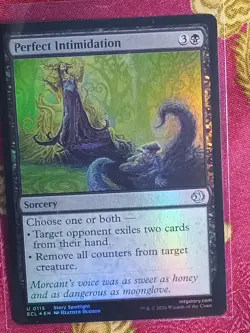 FOIL Prefect Intimidation Lorwyn Eclipsed Magic The Gathering MTG black sorcery - Image 1