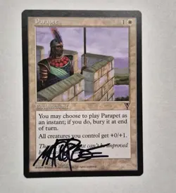 UNPLAYED SIGNED NM Parapet MtG Magic Visions MARK POOLE EDH CUBE VINTAGE - Image 1
