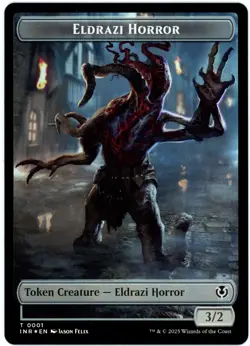 Eldrazi Horror / Human Soldier Foil - Double-Sided Token - Innistrad Remastered - Image 1