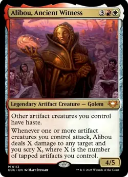 X 1 Alibou, Ancient Witness NM-M EOC 113 MTG Magic The Gathering - Image 1