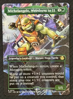 Michelangelo, Weirdness to 11 (Borderless) Teenage Mutant Ninja Turtles NM/M - Image 1