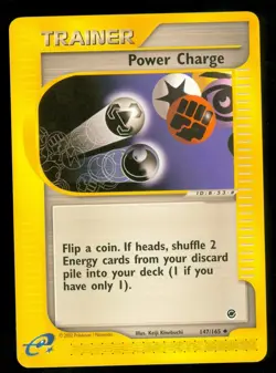 Pokemon POWER CHARGE 147/165 - Expedition - - MINT - Image 1