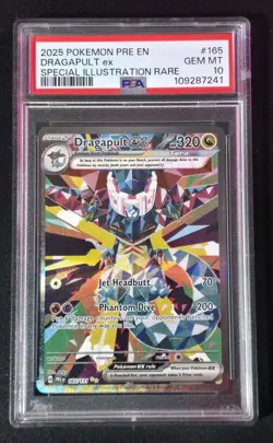 Pokemon 2025 Dragapult Ex 165/131 SIR Prismatic Evolutions GEM MINT PSA 10 RARE - Image 1