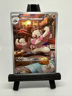 Gurdurr 126/086 Illustrstion Rare Black Bolt Pokemon Card English Near Mint - Image 4