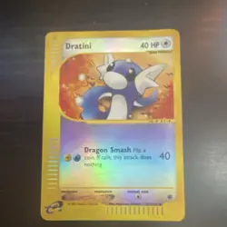 Pokemon Dratini 40 HP Holo 2002 Basic Dragon Nintendo 107/165 TCG Card - Image 1