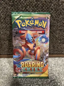 RARE Pokemon XY TCG Roaring Skies Sealed Booster Pack - Deoxys Pack Art - Image 1