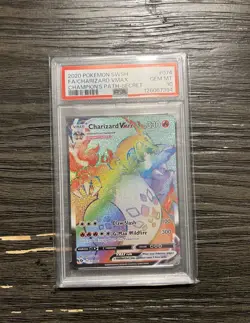 Pokemon Charizard VMAX Rainbow Secret Rare Holo #74 Champions Path PSA 10 2020 - Image 1