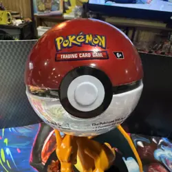 POKE Ball Tin D24- 3 Packs & 2 Sticker Sheets - NEW/Factory SEALED -Pokemon TCG - Image 1