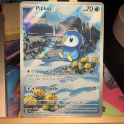 Piplup 098/094 Phantasmal Flames Illustration Rare Full ArtHolo Pokemon TCG MINT - Image 1