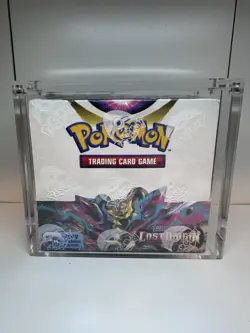 Pokemon Sword & Shield Lost Origin Booster Box With Acrylic Case DAMAGED SEAL - Image 1