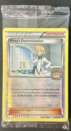 💥STAFF MISTY'S DETERMINATION💥 Regional Pokemon Promo | 10 Cards SEALED PACK | - Image 1