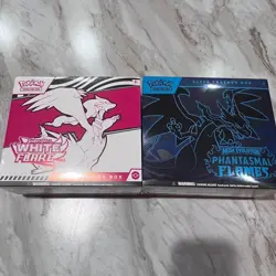 Pokemon Phantasmal Flames And White Flare Elite Trainer Box ETB - Image 1