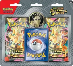 LOT OF 2 Pokemon TCG Ascended Heroes 2-Pack Blister Erika Larry FACTORY SEALED - Image 2