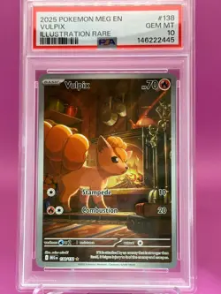 Vulpix 138/132 - PSA 10 Gem Mint - Mega Evolution - Pokemon TCG - Image 1