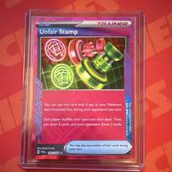 Pokemon Unfair Stamp Trainer Twilight Masquerade 165/167 - NM - FREE SHIPPING! - Image 1