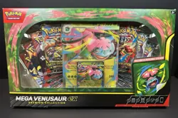 Pokemon Mega Venusaur EX Premium Collection Box 2025 Booster Promo Lenticular - Image 1