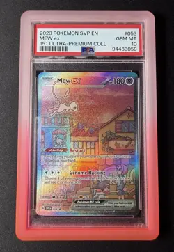 Pokemon 2023 SVP en Mew EX 151 Ultra-Premium Collection #053 PSA 10 Gem Mint - Image 1