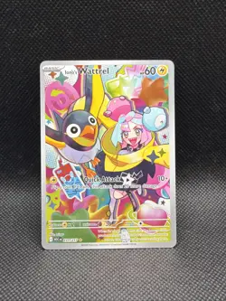 Pokemon Iono's Wattrel Full Art Illustration Rare Ascended Heros 231/217 - Image 1