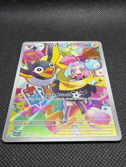 Pokemon Iono's Wattrel Full Art Illustration Rare Ascended Heros 231/217 - Image 2