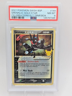 Greninja Gold Star #144 Celebrations Elite Trainer Box Promo PSA 8 - Image 1