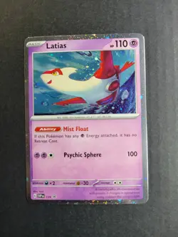 Latias 139 Pokemon TCG Scarlet & Violet Black Star Promo Cosmos Holo NM - Image 2