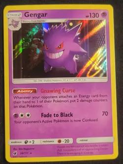 Pokemon 2017 Crimson Invasion Gengar Holo 38/111 - Image 1