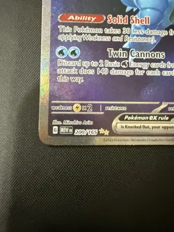 Blastoise EX #200/165 - 2023 Pokemon SV 151 Special Illustration Rare - NM+ - Image 5
