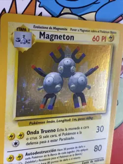 Pokemon Base Set Magneton Holo – Lightly Played LP – 9/102 - Image 5