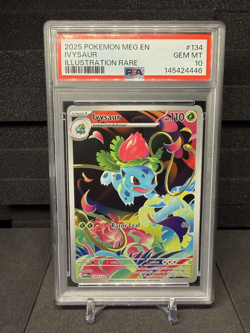 2025 | Pokemon Mega Evolution | Ivysaur Illustration Rare | 134/132 | PSA 10 - Image 1