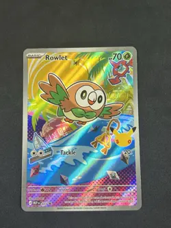 Pokemon TCG Rowlet Series 1 Holo Promo First Partner IR 30th Anniversary 043 NM - Image 1