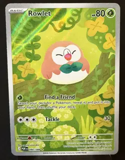 Pokemon TCG Perfect Order Rowlet 090/088 Illustration Rare Near Mint - Image 1