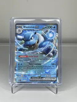 Pokemon TCG Blastoise ex Scarlet & Violet-151 009/165 Holo Double Rare - Image 1