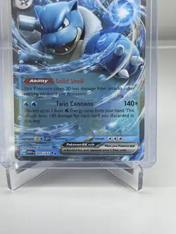 Pokemon TCG Blastoise ex Scarlet & Violet-151 009/165 Holo Double Rare - Image 5