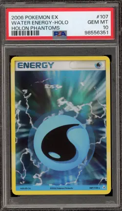 Pokemon Water Energy EX Holon Phantoms Holo Rare #107 PSA 10 Gem Mint - Image 1