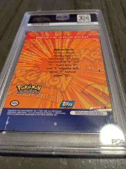 2000 Topps Pokemon TV Team Rocket Animation Ser 3 PSA 7 - Image 4