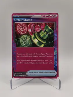 Pokemon Unfair Stamp Trainer Twilight Masquerade 165/167 - NM - Image 1