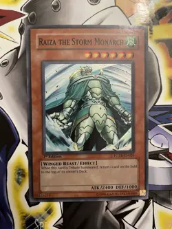 Raiza the Storm Monarch FOTB-EN026 Force of the Breaker 1st Ed Super Rare LP - Image 1
