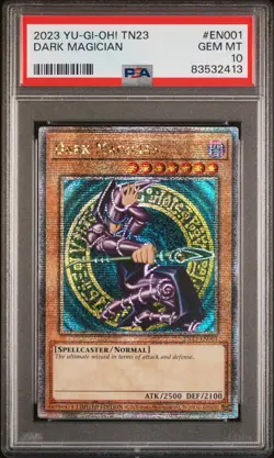 2023 Yugioh Dark Magician TN23-EN001 Quarter Century Rare PSA 10 - Image 1