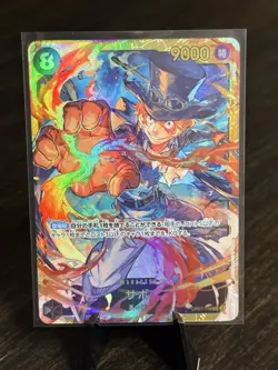 One Piece TCG Sabo SEC OP07-118 Japanese 500 Years in the Future Secret Rare - Image 1