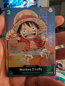 Monkey D. Luffy P-037 PR RARE Gen Con Foil 2023 One Piece Card Game English - Image 1