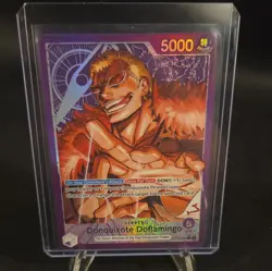 One Piece Donquixote Doflamingo OP14-060 Alt Art Azure Sea's Seven NM English - Image 1