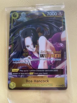 One Piece TCG Boa Hancock Release Event Winner P-115 Sealed Holo Stamp NM - Image 1