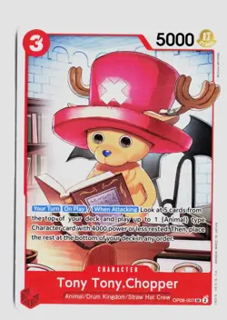 Tony Tony.Chopper (007) OP08-007 Foil SR One Piece NM - Image 1