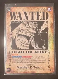 One Piece TCG OP09-093 Marshal.D.Teach Wanted Poster - Image 1