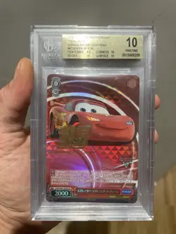 lightning mcqueen genius cars pxr s94-t45 sp bgs 10 weiss schwarz pixar disney - Image 3